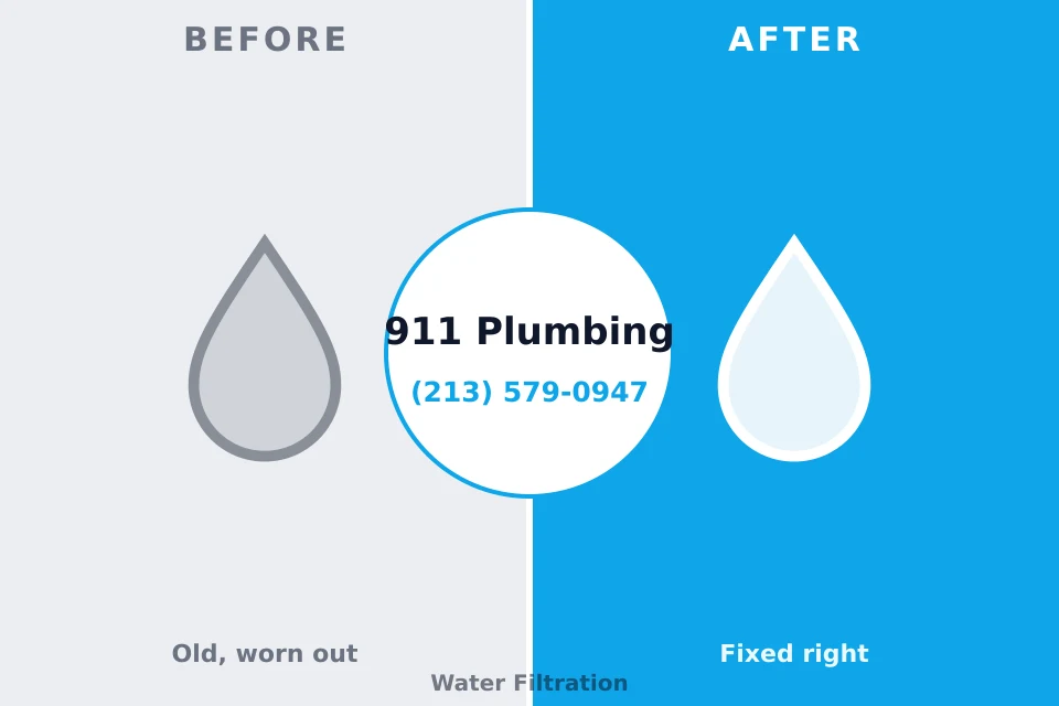 Before and after: plumbing repair Rochester, NH